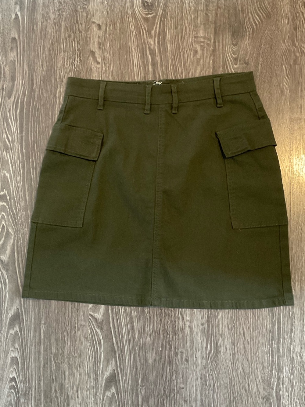 NWT Olive Green Utility Mini Skirt